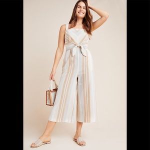 Anthropologie Savannah Tie Back Jumpsuit